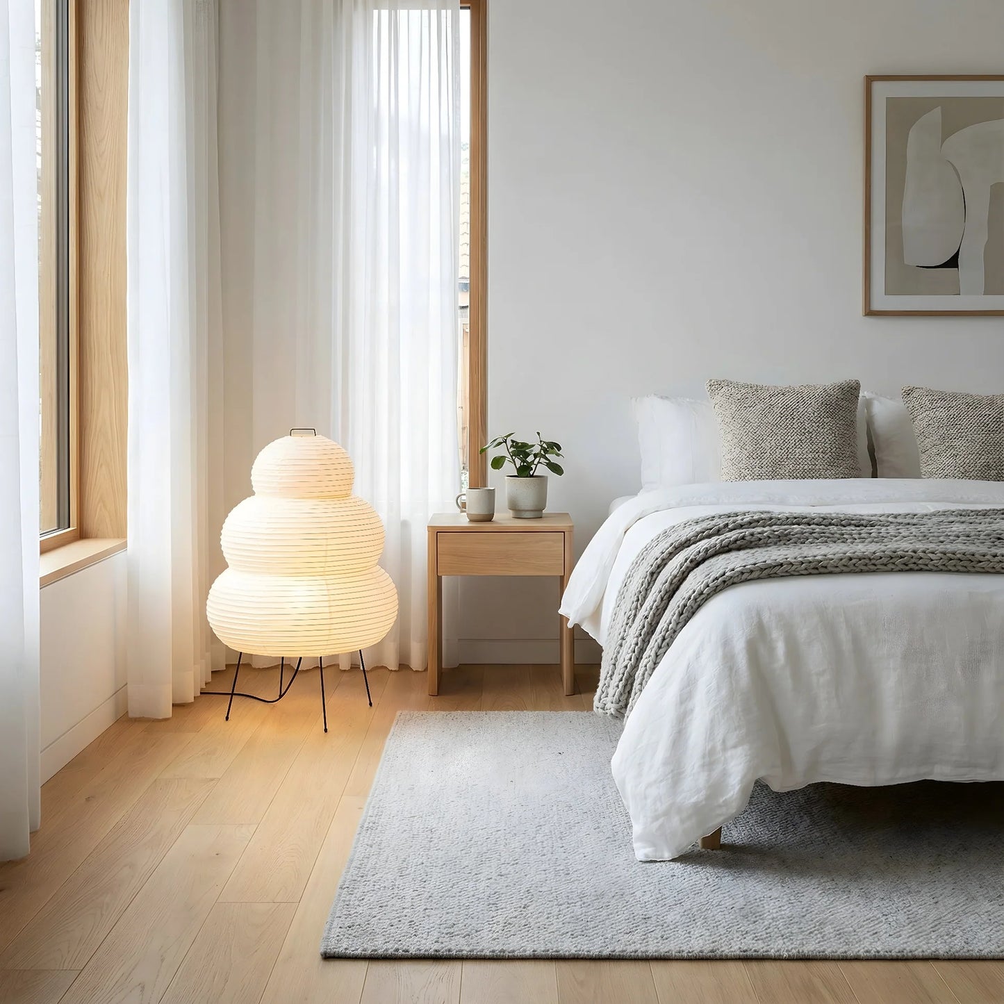 Rice Paper Floor Lamp Jumo