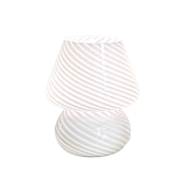 Glass Murano Swirl Table Lamp