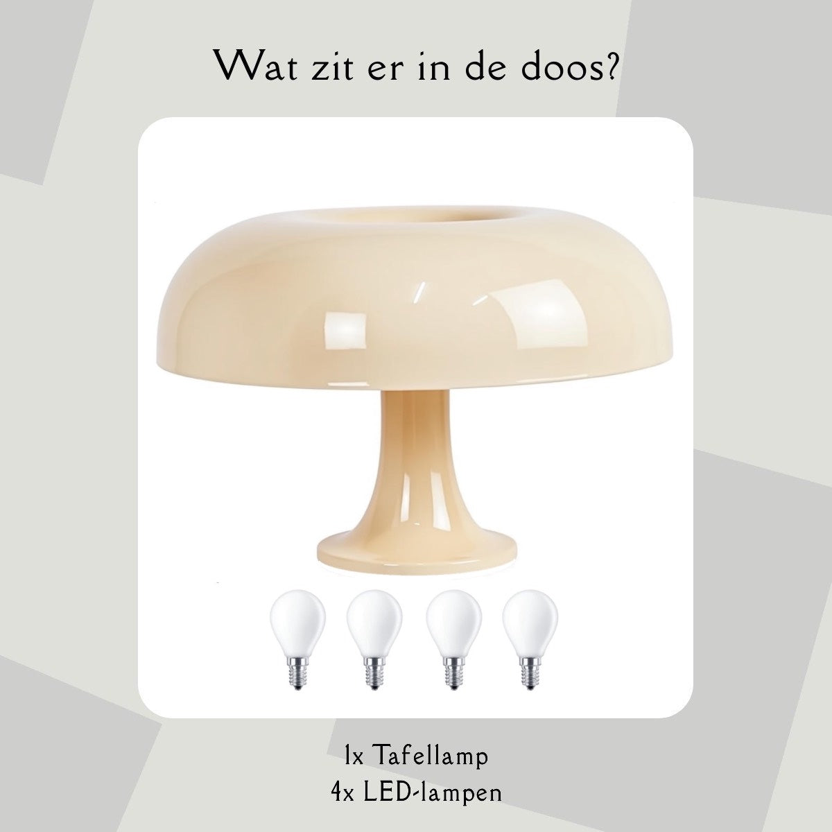 YUNA® Mushroom Lamp - Cream
