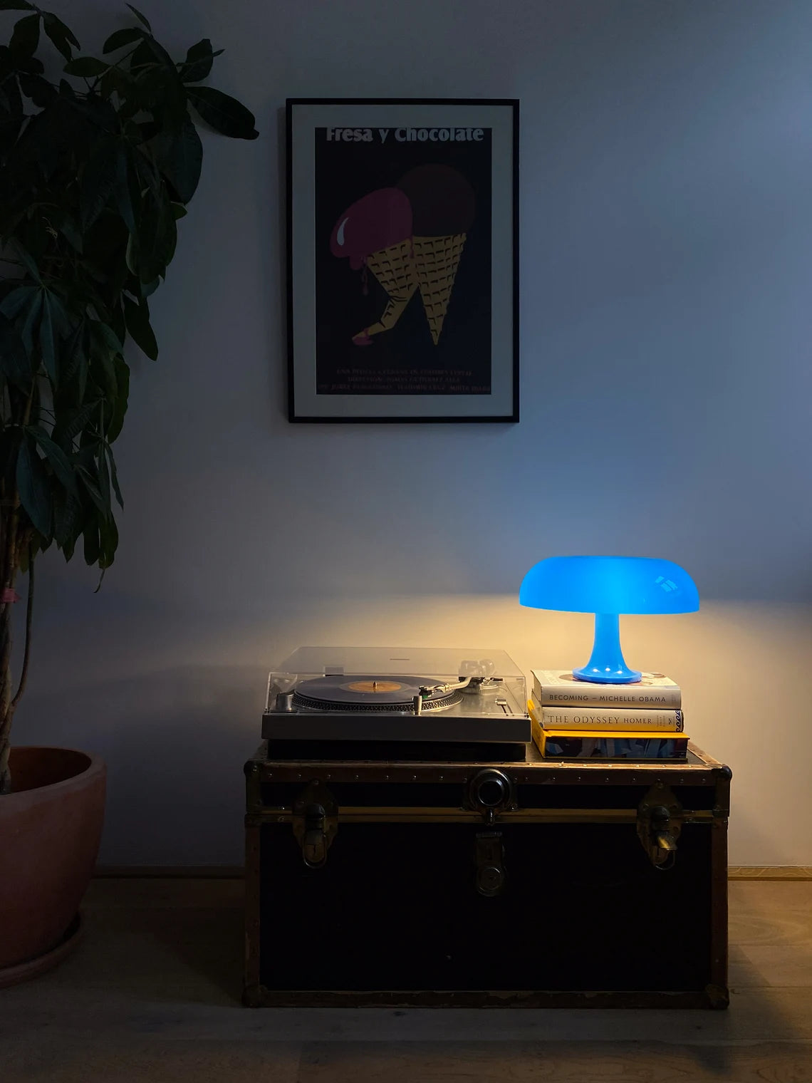 YUNA® Paddenstoel Lamp - Blauw