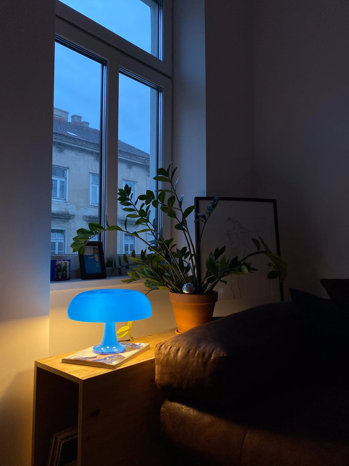 YUNA® Paddenstoel Lamp - Blauw