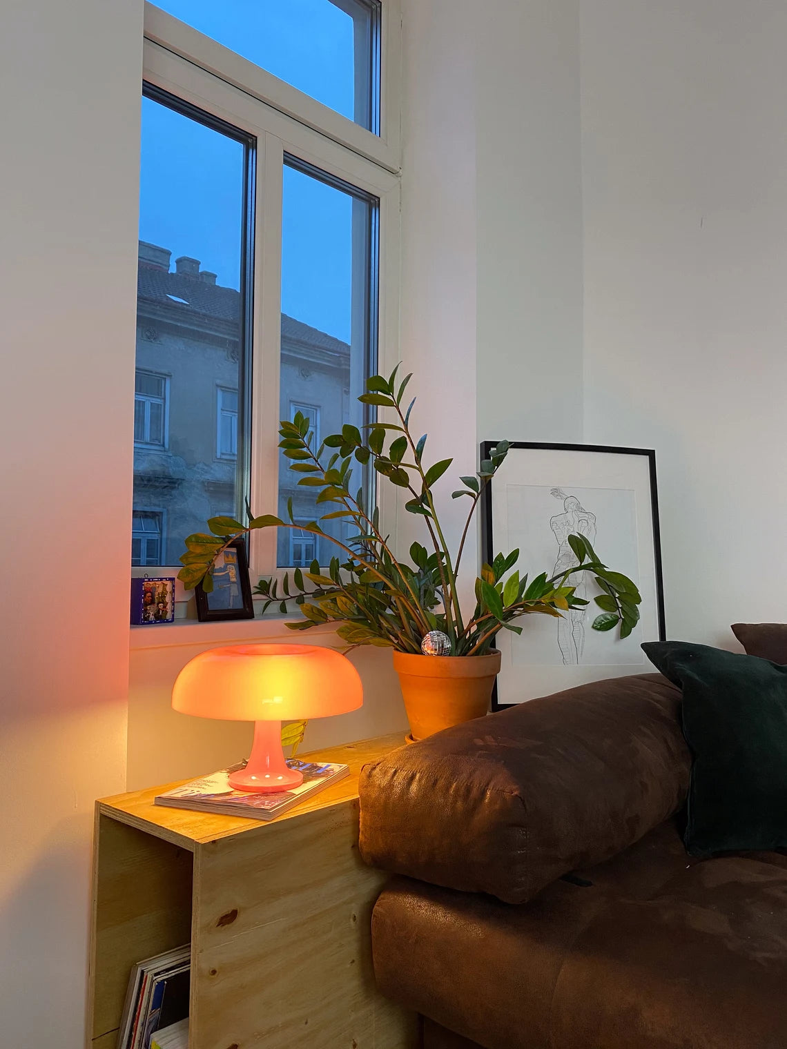 YUNA® Paddenstoel Lamp - Roze