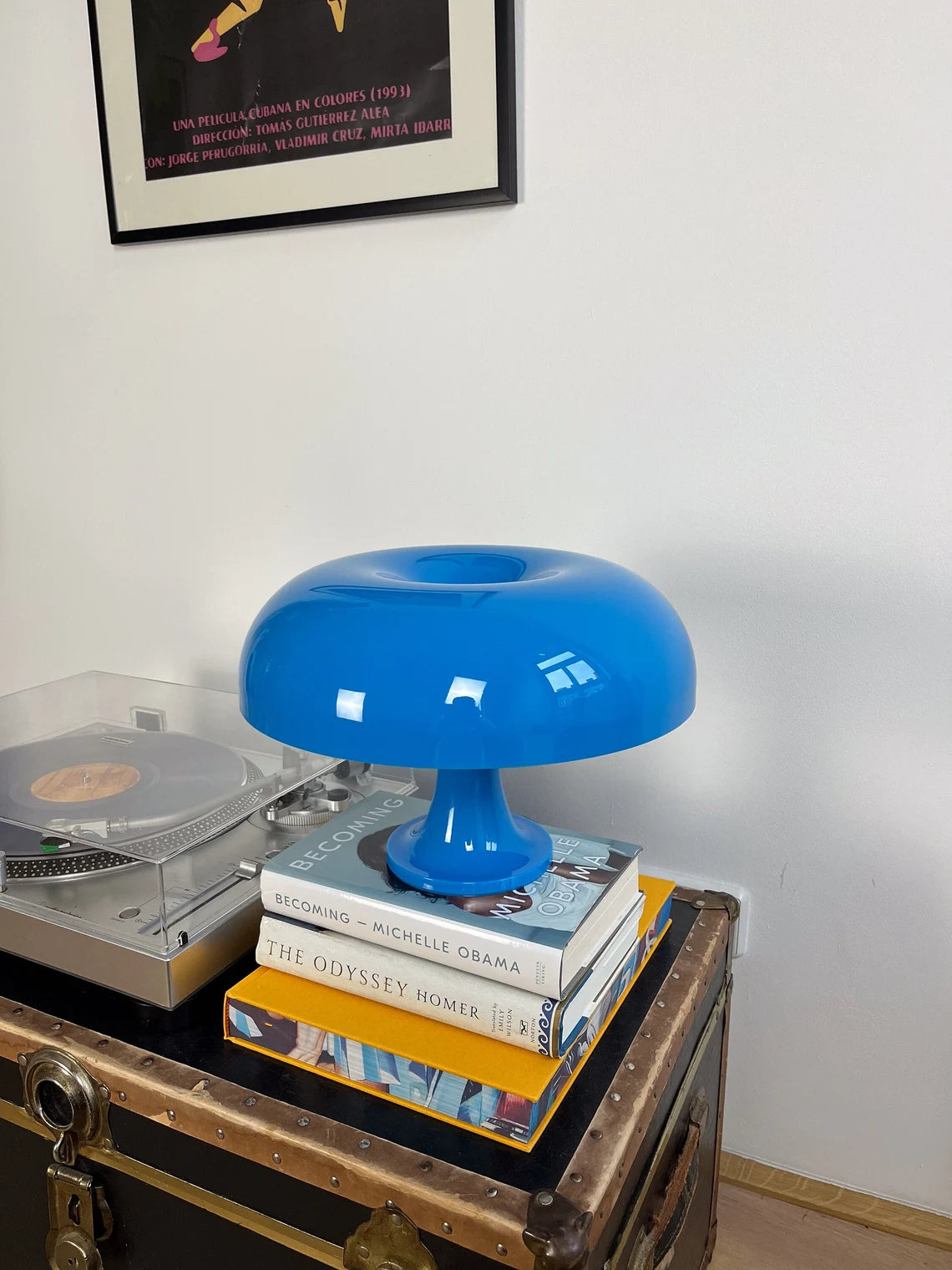 YUNA® Paddenstoel Lamp - Blauw